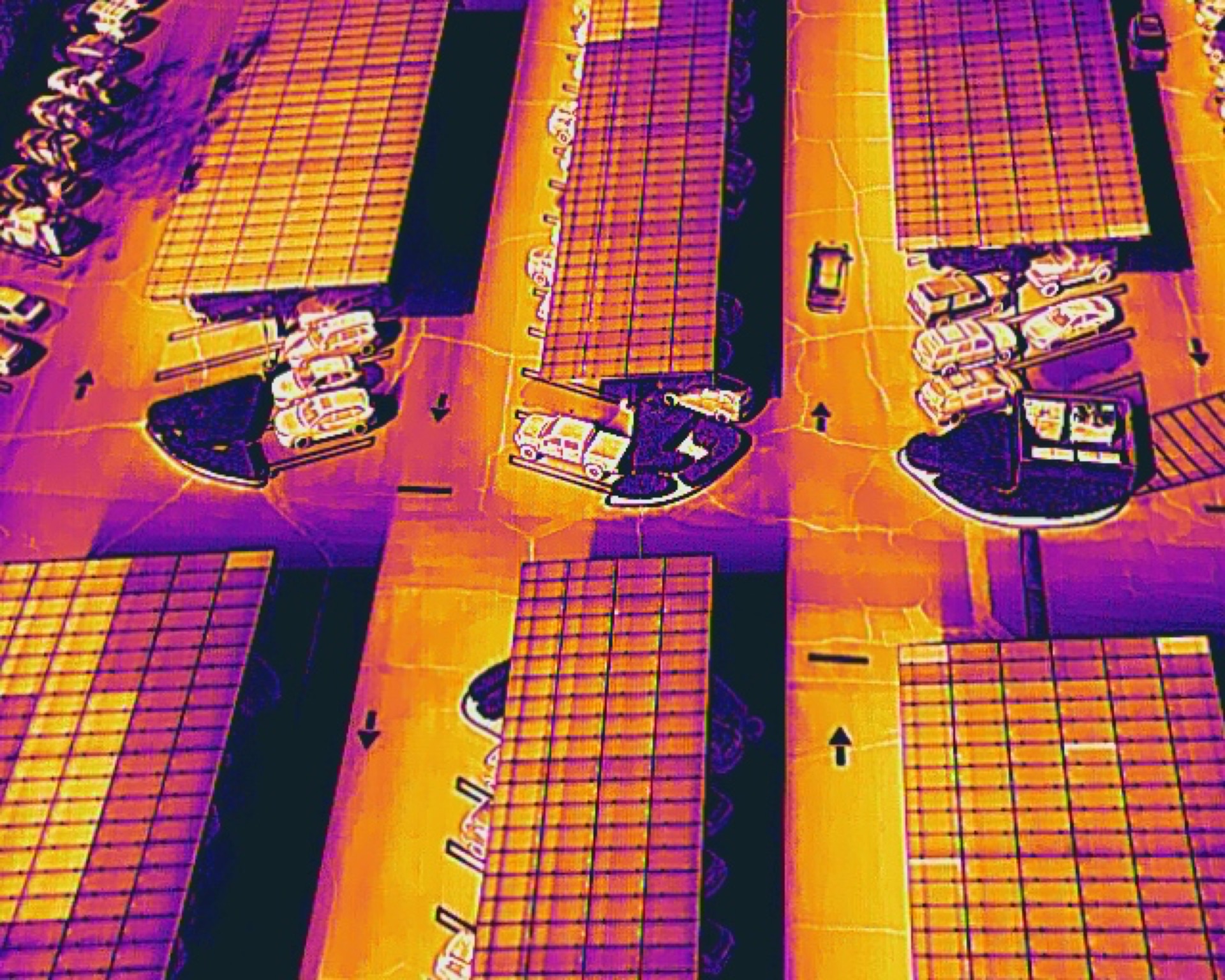 Full thermal map of solar installation